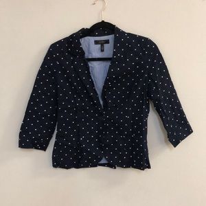 Polka dot blazer